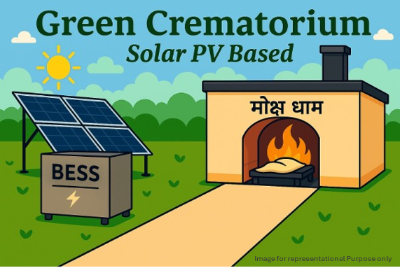 Installation of Electric Furnace Crematorium Based on Solar PV & BESS