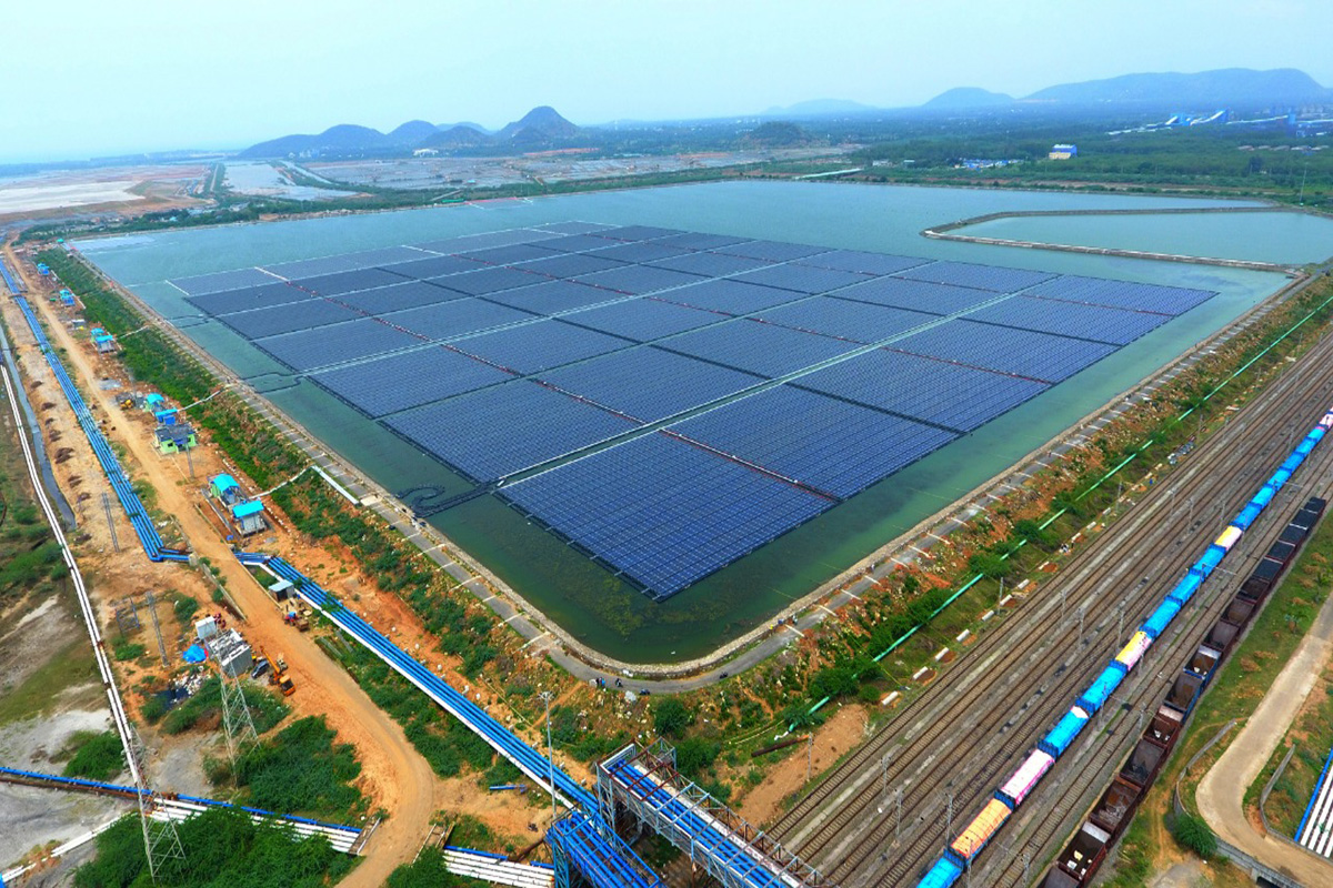 Simhadri Commissioned 1st-10MW Floating Solar Project